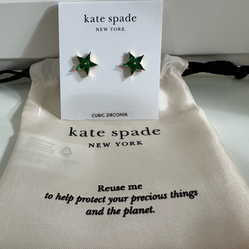 Kate Spade Emerald Star Earrings - Picture 2 of 4